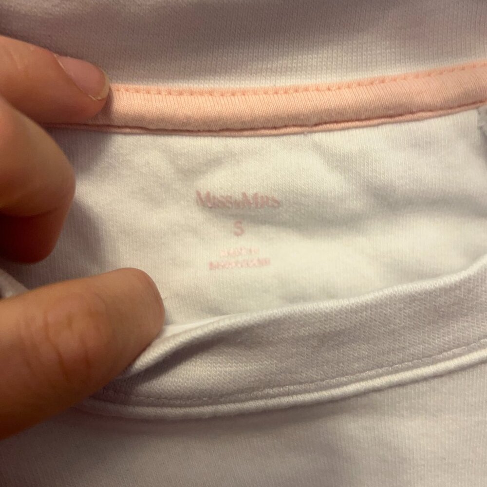 BRIDE Embroidered white crewneck Sweater